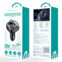 DEVIA Auto punjač Smart PD 30W, Dual USB, Bluetooth, MP3, Crni - slika 1