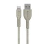 DEVIA Kabl za Iphone Environment-friendly plant straw, Beli - slika 1