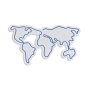 WALLXPERT Dekorativna plastična LED rasveta World Map Blue - slika 4