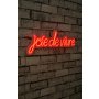 WALLXPERT Dekorativna plastična LED rasveta Joie de Vivre Red - slika 1