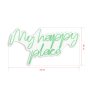 WALLXPERT Dekorativna plastična LED rasveta My Happy Place Green - slika 4
