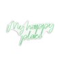 WALLXPERT Dekorativna plastična LED rasveta My Happy Place Green - slika 1