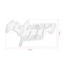 WALLXPERT Dekorativna plastična LED rasveta My Happy Place White - slika 4