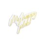 WALLXPERT Dekorativna plastična LED rasveta My Happy Place Yellow - slika 3