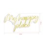 WALLXPERT Dekorativna plastična LED rasveta My Happy Place Yellow - slika 4