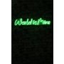 WALLXPERT Dekorativna plastična LED rasveta World is Mine Green - slika 1