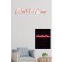 WALLXPERT Dekorativna plastična LED rasveta World is Mine Red - slika 3