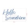 WALLXPERT Dekorativna plastična LED rasveta Hello Sunshine Blue - slika 3