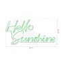 WALLXPERT Dekorativna plastična LED rasveta Hello Sunshine Green - slika 3