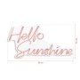 WALLXPERT Dekorativna plastična LED rasveta Hello Sunshine Pink - slika 3
