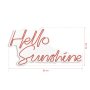 WALLXPERT Dekorativna plastična LED rasveta Hello Sunshine Red - slika 4