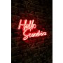 WALLXPERT Dekorativna plastična LED rasveta Hello Sunshine Red - slika 1