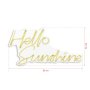 WALLXPERT Dekorativna plastična LED rasveta Hello Sunshine Yellow - slika 4