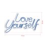 WALLXPERT Dekorativna plastična LED rasveta Love Yourself Blue - slika 4