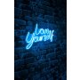WALLXPERT Dekorativna plastična LED rasveta Love Yourself Blue - slika 1