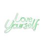 WALLXPERT Dekorativna plastična LED rasveta Love Yourself Green - slika 2