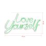 WALLXPERT Dekorativna plastična LED rasveta Love Yourself Green - slika 4