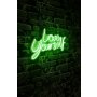 WALLXPERT Dekorativna plastična LED rasveta Love Yourself Green - slika 1