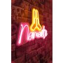 WALLXPERT Dekorativna plastična LED rasveta Namaste Pink Yellow - slika 1