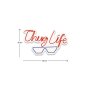 WALLXPERT Dekorativna plastična LED rasveta Thug Life Red Blue - slika 4