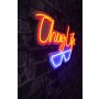 WALLXPERT Dekorativna plastična LED rasveta Thug Life Red Blue - slika 1