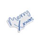 WALLXPERT Dekorativna plastična LED rasveta Merry Christmas Blue - slika 3