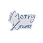WALLXPERT Dekorativna plastična LED rasveta Merry Christmas Blue - slika 4