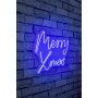 WALLXPERT Dekorativna plastična LED rasveta Merry Christmas Blue - slika 1