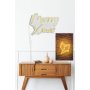 WALLXPERT Dekorativna plastična LED rasveta Merry Christmas Yellow - slika 2