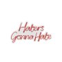 WALLXPERT Dekorativna plastična LED rasveta Haters Gonna Hate Red - slika 4