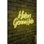 WALLXPERT Dekorativna plastična LED rasveta Haters Gonna Hate Yellow - slika 1