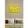 WALLXPERT Dekorativna plastična LED rasveta Beast Mode Yellow - slika 1