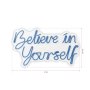 WALLXPERT Dekorativna plastična LED rasveta Believe in Yourself Blue - slika 3