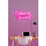 WALLXPERT Dekorativna plastična LED rasveta Believe in Yourself Pink - slika 1