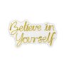 WALLXPERT Dekorativna plastična LED rasveta Believe in Yourself Yellow - slika 2