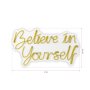 WALLXPERT Dekorativna plastična LED rasveta Believe in Yourself Yellow - slika 3