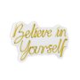 WALLXPERT Dekorativna plastična LED rasveta Believe in Yourself Yellow - slika 4
