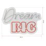 WALLXPERT Dekorativna plastična LED rasveta Dream Big Multicolor - slika 3