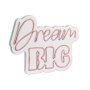 WALLXPERT Dekorativna plastična LED rasveta Dream Big Pink - slika 3