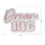 WALLXPERT Dekorativna plastična LED rasveta Dream Big Pink - slika 4