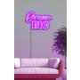 WALLXPERT Dekorativna plastična LED rasveta Dream Big Pink - slika 1