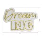 WALLXPERT Dekorativna plastična LED rasveta Dream Big Yellow - slika 4