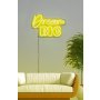 WALLXPERT Dekorativna plastična LED rasveta Dream Big Yellow - slika 1