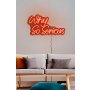 WALLXPERT Dekorativna plastična LED rasveta Why So Serious Red - slika 1