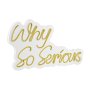 WALLXPERT Dekorativna plastična LED rasveta Why So Serious Yellow - slika 3