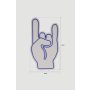 WALLXPERT Dekorativna plastična LED rasveta Rock N Roll Sign Blue - slika 3