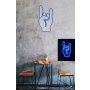 WALLXPERT Dekorativna plastična LED rasveta Rock N Roll Sign Blue - slika 1