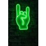 WALLXPERT Dekorativna plastična LED rasveta Rock N Roll Sign Green - slika 2
