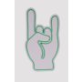 WALLXPERT Dekorativna plastična LED rasveta Rock N Roll Sign Green - slika 3