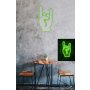 WALLXPERT Dekorativna plastična LED rasveta Rock N Roll Sign Green - slika 1
